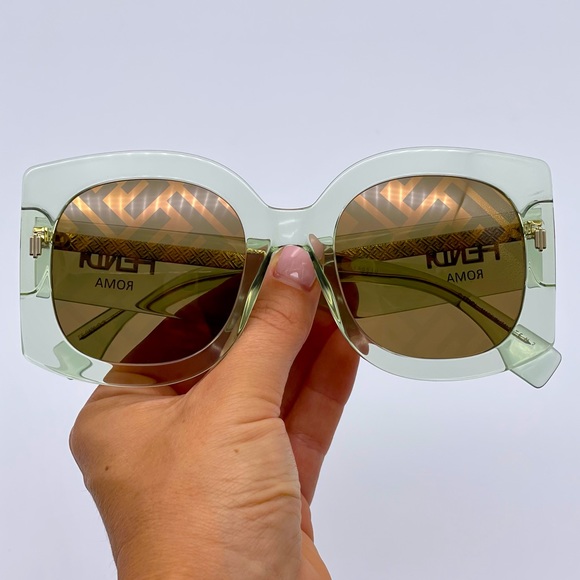 Fendi Accessories - BRAND NEW FENDI FF0436/G/S 1ED Green Sunglasses